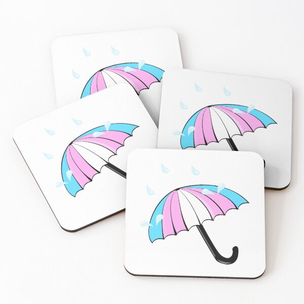 Item preview, Transgender Pride Flag Umbrella designed and sold by HarveyHandcraftsandDesigns.