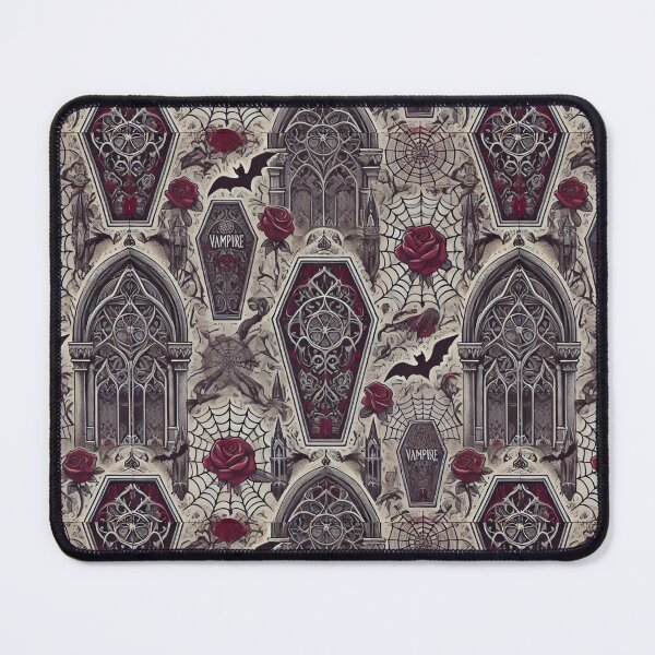 Item preview, Gothic Vamp Elegance Rose & Coffin - Matching, Seamless Pattern Vampire Series designed and sold by Meta2Physical.