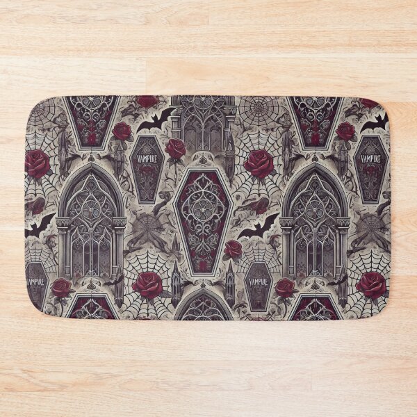 Item preview, Gothic Vamp Elegance Rose & Coffin - Matching, Seamless Pattern Vampire Series designed and sold by Meta2Physical.