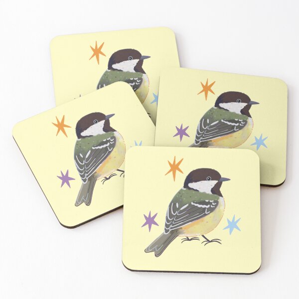 Item preview, Cute Coal tit Bird Illustration – Whimsical Nature Art designed and sold by YaraCuteArt.