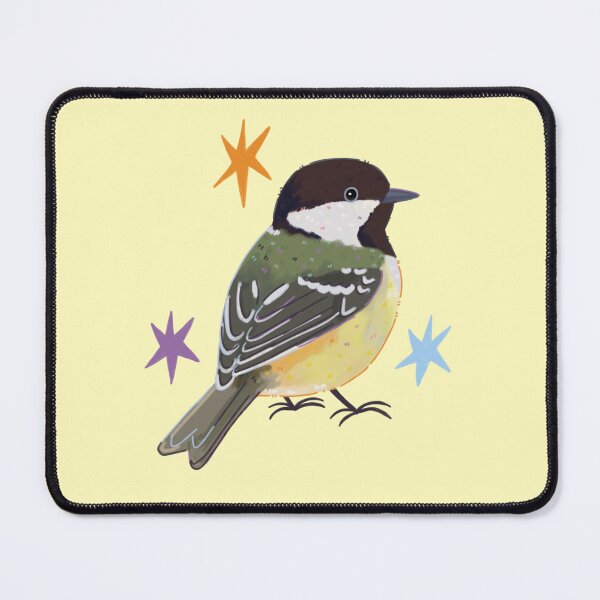 Item preview, Cute Coal tit Bird Illustration – Whimsical Nature Art designed and sold by YaraCuteArt.