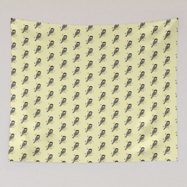 Item preview, Cute Coal tit Bird Illustration – Whimsical Nature Art designed and sold by YaraCuteArt.