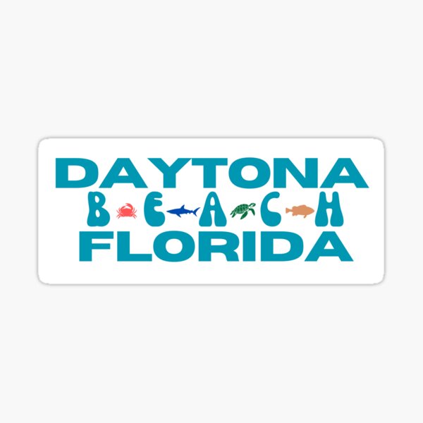 Aperçu de l'œuvre Autocollant de Daytona Beach créée et vendue par stickersbycoley.