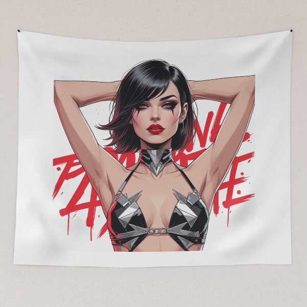 Item preview, Sexy Vampire Girl illustration designed and sold by Vintage Designs +.