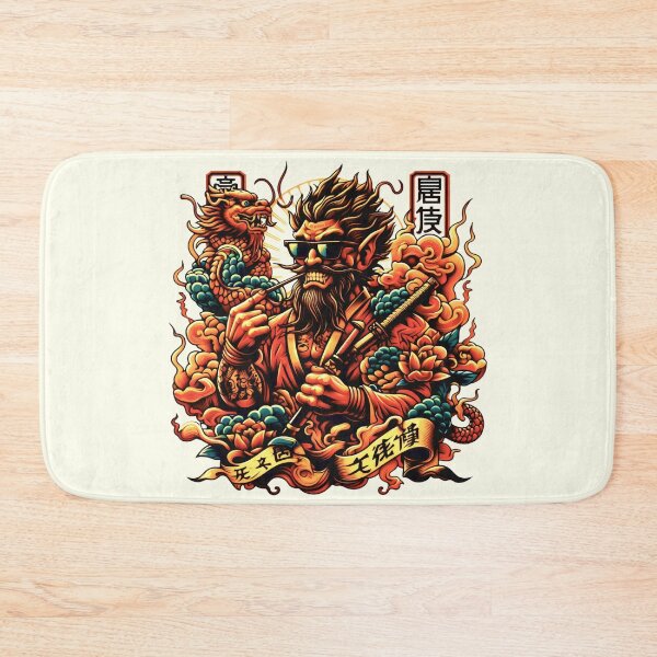 Item preview, HSK Exams Fiery Warrior With Black Hair And Dragon designed and sold by SplashTastic.