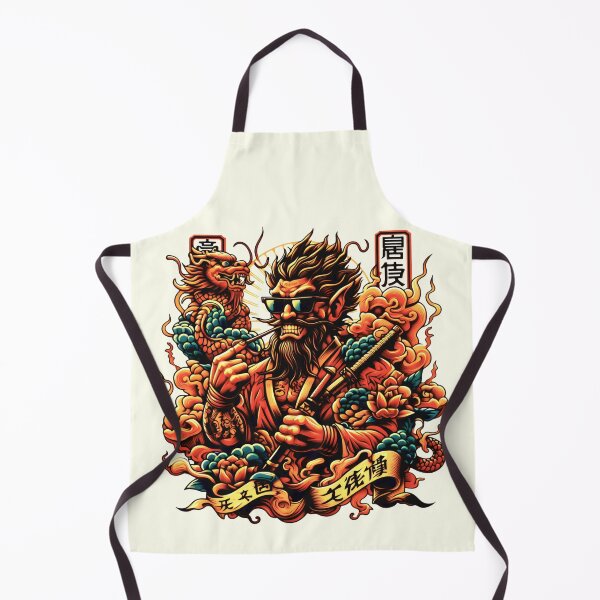 Item preview, HSK Exams Fiery Warrior With Black Hair And Dragon designed and sold by SplashTastic.
