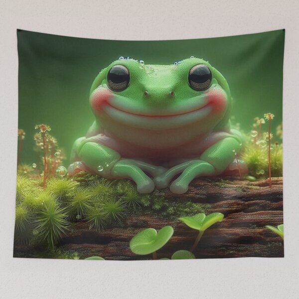 Item preview, Smiling Frog designed and sold by BeeTheArtCo.