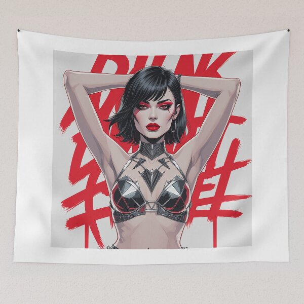 Item preview,  Sexy Vampire Girl illustration designed and sold by Vintage Designs +.