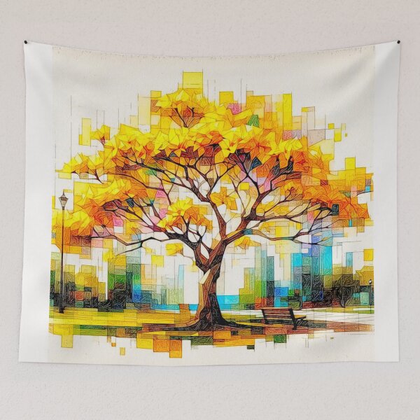 Item preview, From the Garden : South American Handroanthus albus Ipê Amarelo designed and sold by Helios Be. Lavsh.