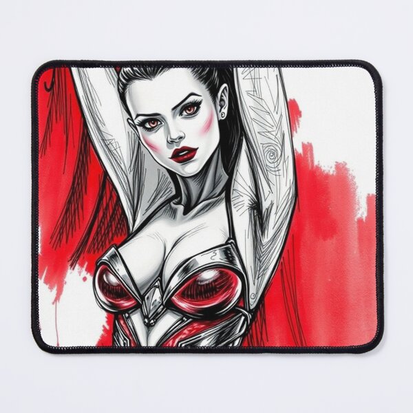 Item preview, Sexy Vampire Girl illustration designed and sold by Vintage Designs +.
