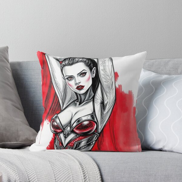 Item preview, Sexy Vampire Girl illustration designed and sold by Vintage Designs +.