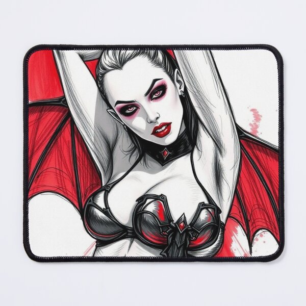 Item preview, Sexy Vampire Girl illustration designed and sold by Vintage Designs +.