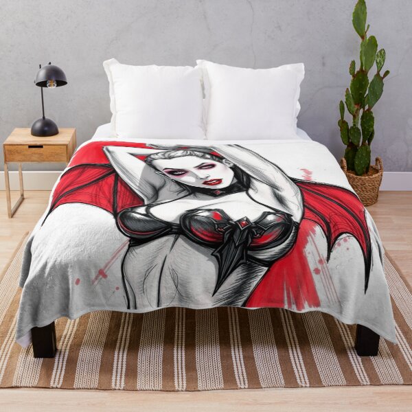 Item preview, Sexy Vampire Girl illustration designed and sold by Vintage Designs +.