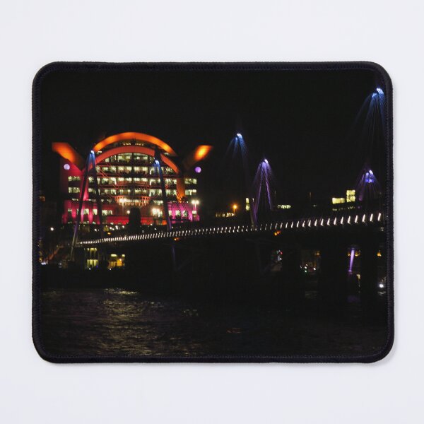 Item preview, Charing Cross  Station & Golden Jubilee Bridge at Night designed and sold by wiggyofipswich.