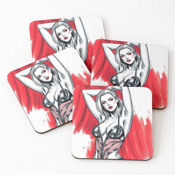 Item preview,  Sexy Vampire Girl illustration designed and sold by Vintage Designs +.