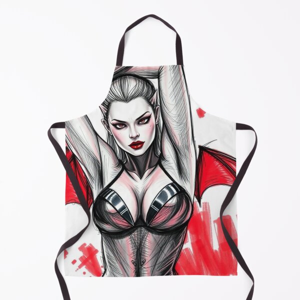 Item preview, Sexy Vampire Girl illustration designed and sold by Vintage Designs +.