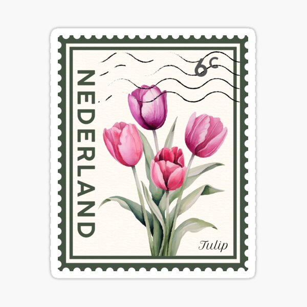 Item preview, Netherlands Post Stamp designed and sold by Green Plantessa.