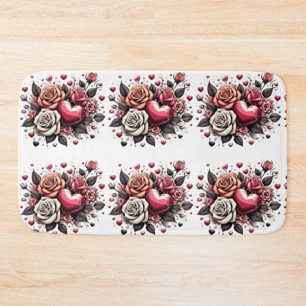 Item preview, lovely roses with hearts designed and sold by nicnacc.