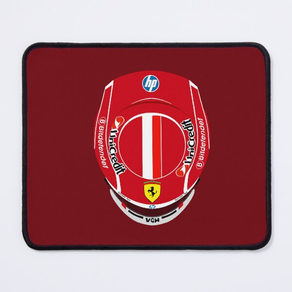 Item preview, Charles Leclerc 2025 Helmet top view inspired design  designed and sold by Pink Polar F1.