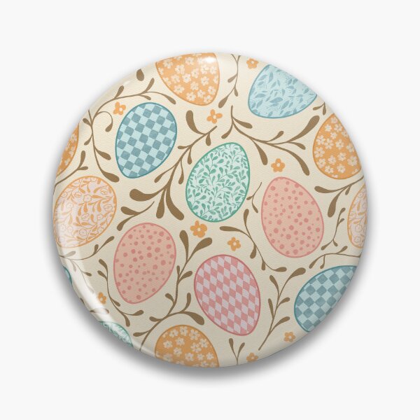 Item preview, Whimsical Easter Eggs with Floral and Checkered Patterns designed and sold by Elisabeth Coelfen.