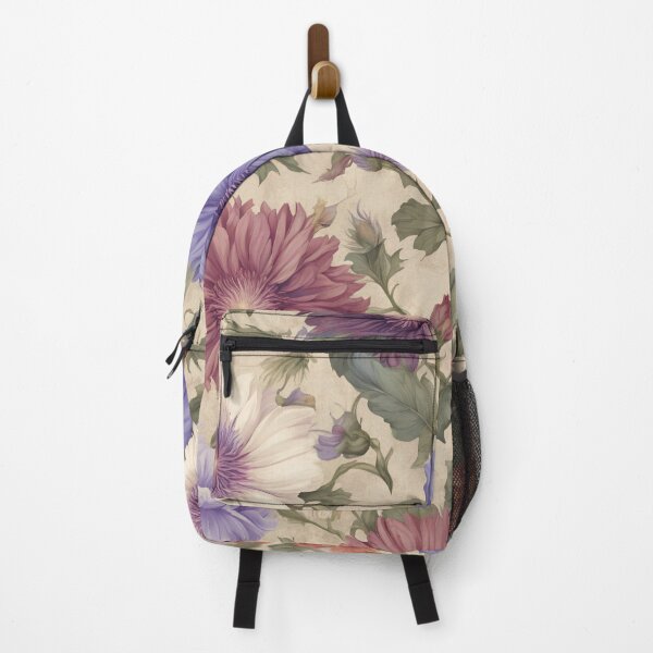 Item preview, Retro Flowers Aster & Morning Glory, Gift for Mom, Grandma & Her, Vintage Floral Design, Aesthetic Retro Flowers | Stickers, Blankets, Pillows, Floral Comforter, Pillow & Room Accents designed and sold by Noe Mill.
