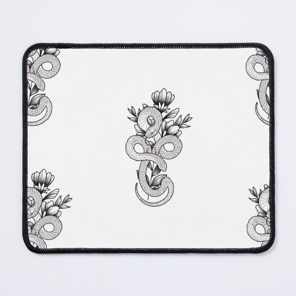 Item preview, Serpente circondato da fiori designed and sold by dakigems.