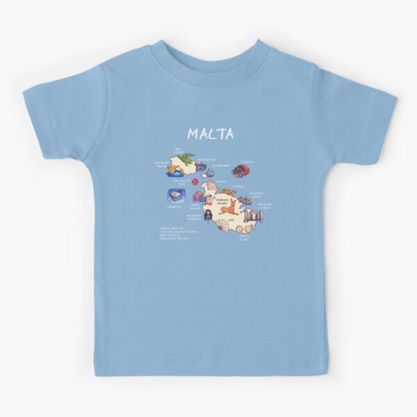 Item preview, Malta - illustrated map designed and sold by BeeHappyShop.