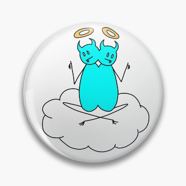 Item preview, Primordial God of Duality Floats on a Cloud (Black Linework) designed and sold by MYSTICGOATLADY.