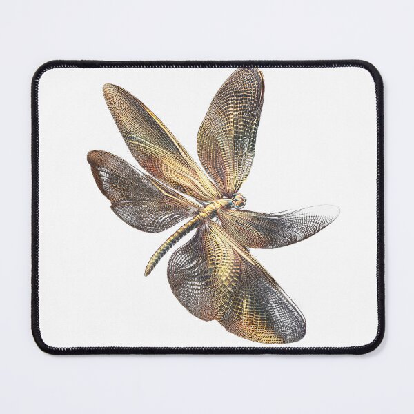 Item preview, Golden Gatekeeper Mystic Dragonfly in Flight designed and sold by LabMandala.