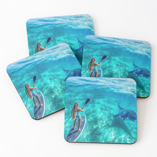 Item preview, SUP Paddle Boarding with Manta Ray designed and sold by ACuriousshoppe.