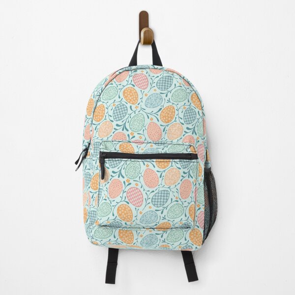 Item preview, Playful Easter Eggs with Vines on Aqua designed and sold by Elisabeth Coelfen.