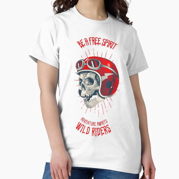 Item preview, Wild Riders - Be a free spirit - motorcycle t-shirt designed and sold by Cloud-Riders.