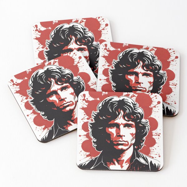 Artikelvorschau, Jim Morrison Rot | TheAmericanPoet entworfen und verkauft von TheAmericanPoet.
