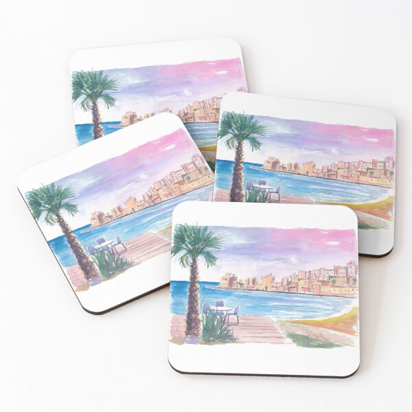 Item preview, Castellamare del Golfo Waterfront Scene in Trapani Sicily designed and sold by artshop77.