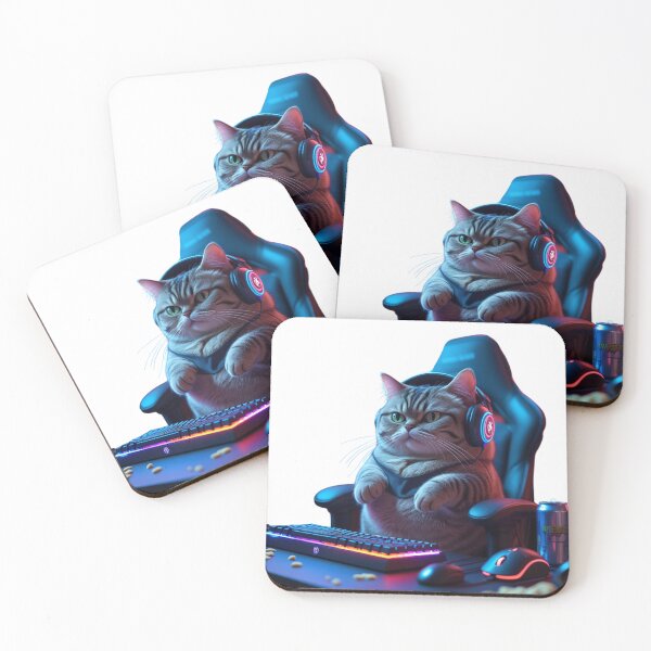Item preview, Gaming cat funny designed and sold by Flashmarkett.