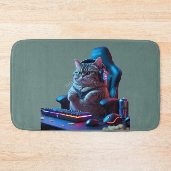 Item preview, Gaming cat funny designed and sold by Flashmarkett.