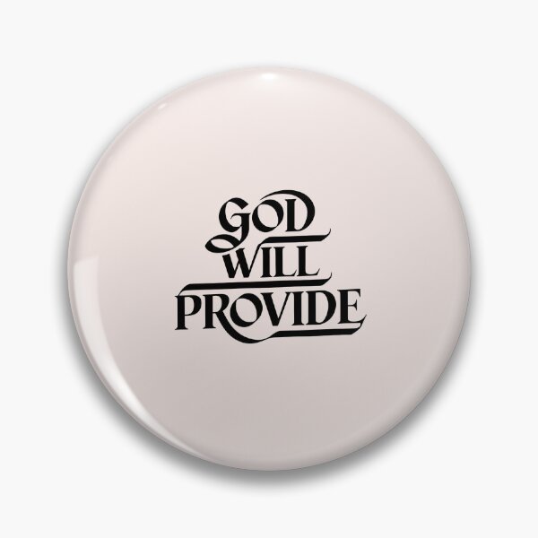 Item preview, God Will Provide Calligraphy Bible Verses Christian Faith Art designed and sold by  KnitLuv.