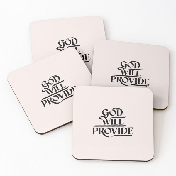 Item preview, God Will Provide Calligraphy Bible Verses Christian Faith Art designed and sold by  KnitLuv.