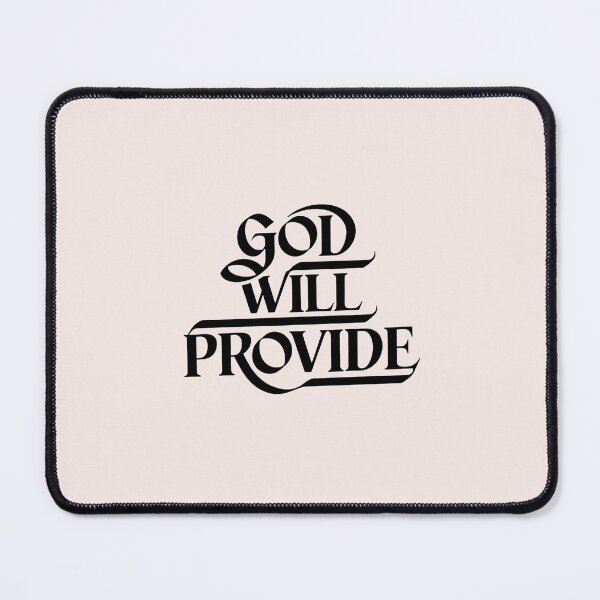 Item preview, God Will Provide Calligraphy Bible Verses Christian Faith Art designed and sold by  KnitLuv.