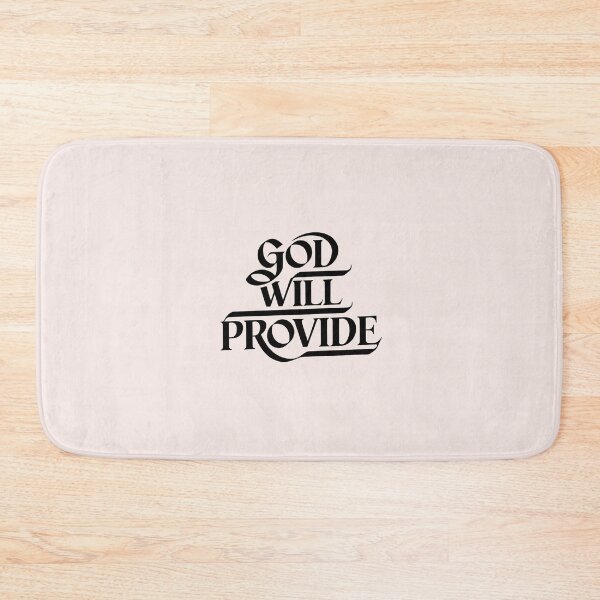 Item preview, God Will Provide Calligraphy Bible Verses Christian Faith Art designed and sold by  KnitLuv.
