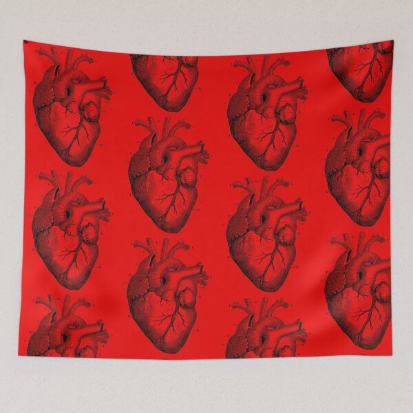 Item preview, Anatomical HEART Antique Vintage Engraving designed and sold by PopFanShop!.