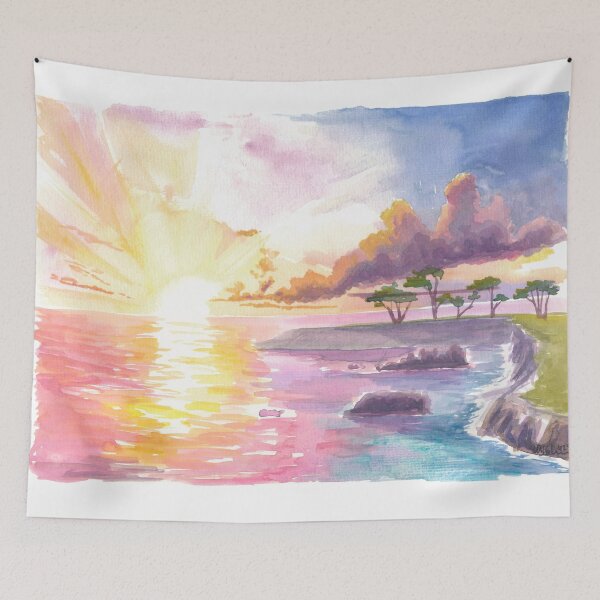 Item preview, Golden Horizon near Carmel by the Sea California designed and sold by artshop77.