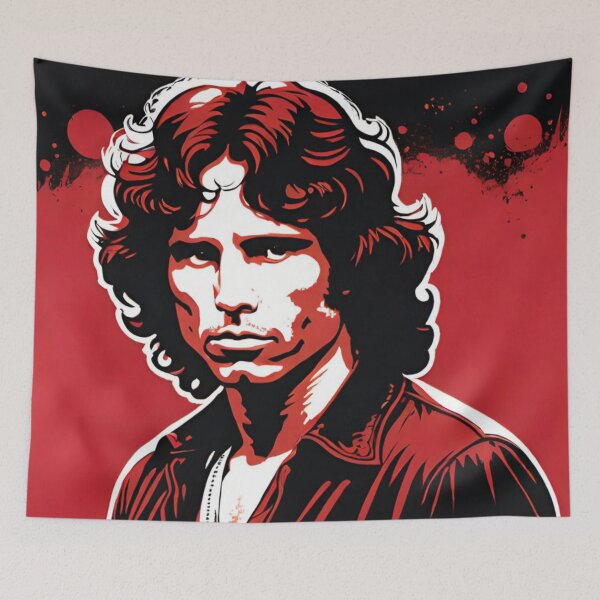 Item preview, Jim Morrison Red Art | TheAmericanPoet designed and sold by TheAmericanPoet.