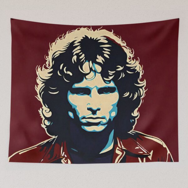 Item preview, Jim Morrison Red Art | TheAmericanPoet designed and sold by TheAmericanPoet.
