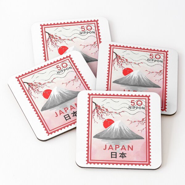 Aperçu de l'œuvre Timbre postal japonais créée et vendue par Green Plantessa.