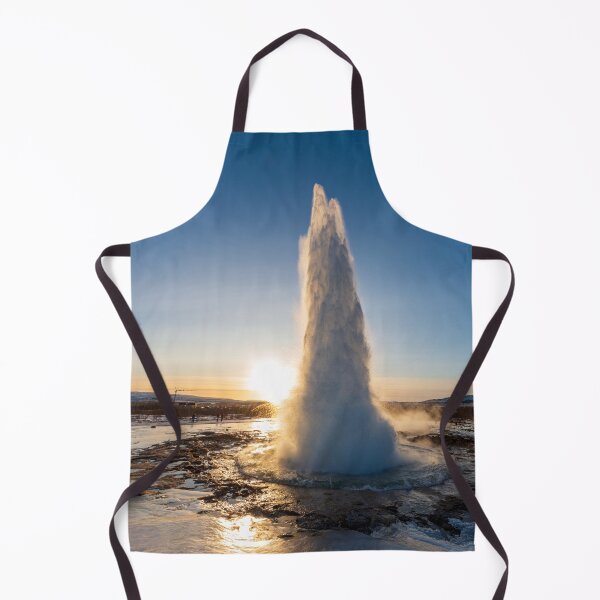 Item preview, Geyser Strokkur in Iceland in winter at sunrise designed and sold by Sonja Birkelbach.