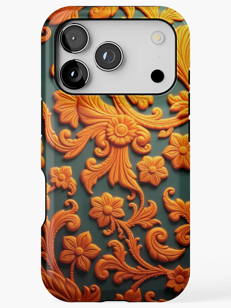 Thumbnail 1 of 4, iPhone Case, Cashmere Pattern 13 designed and sold by HebaRK Studio.