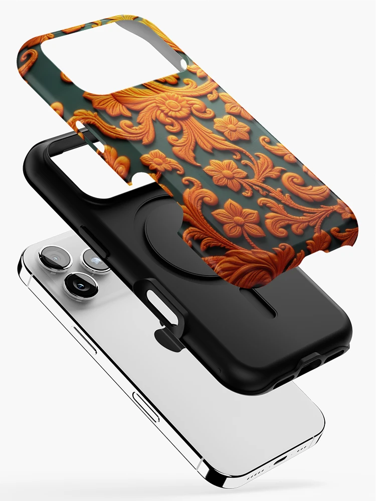 Thumbnail 2 of 4, iPhone Case, Cashmere Pattern 13 designed and sold by HebaRK Studio.