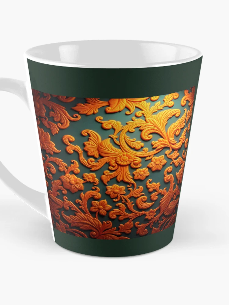 Thumbnail 3 of 4, Coffee Mug, Cashmere Pattern 13 designed and sold by HebaRK Studio.