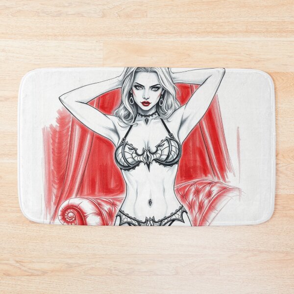 Item preview, Sexy Vampire Girl illustration designed and sold by Vintage Designs +.